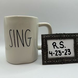 Rae Dunn “Sing” mug.